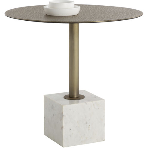 Kata White Marble Bistro Table